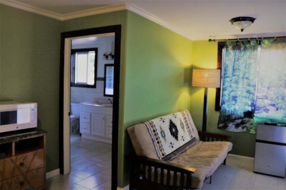 Hawaiian Forest Room - full size futon can sleep extra guest