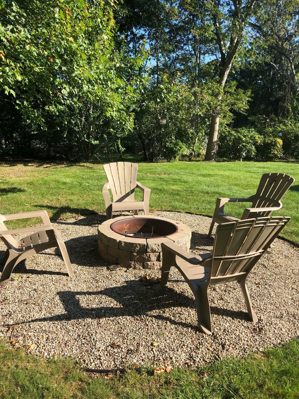 Awesome new fire pit! 
We even provide marshmallows, S’mores anyone?