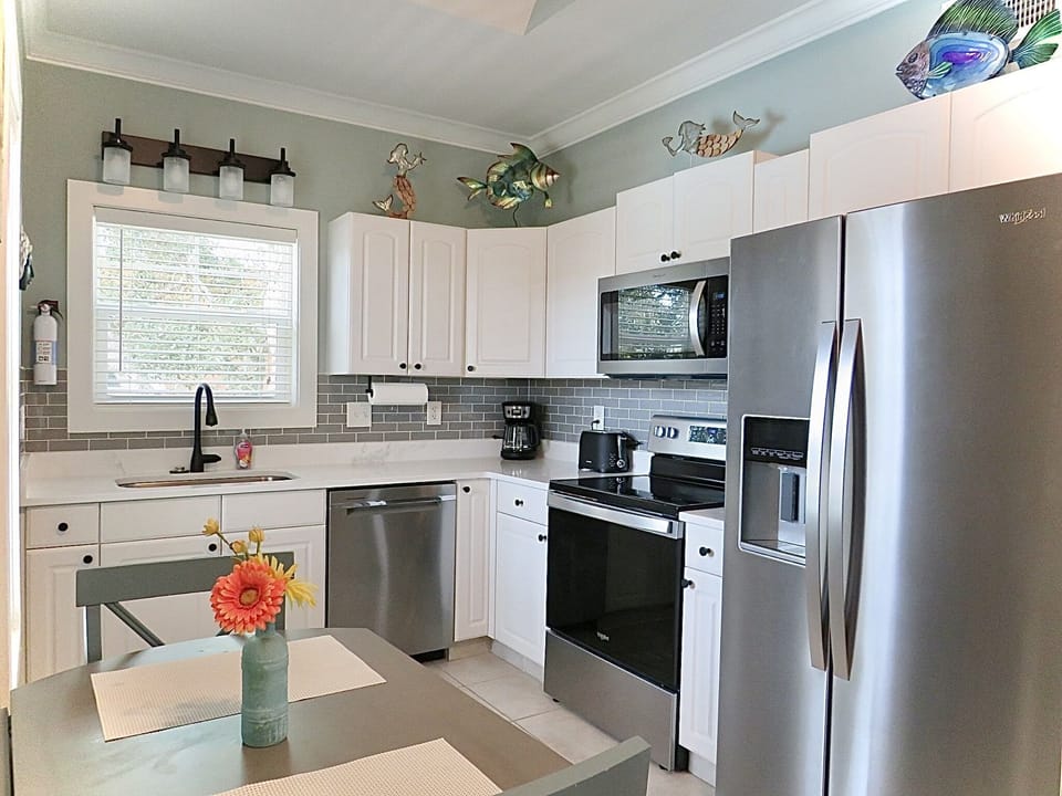 Fully stocked kitchen 