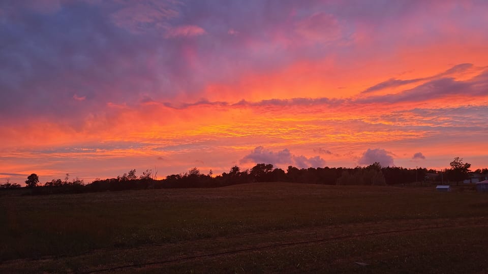 one of many gorgeous sunsets!