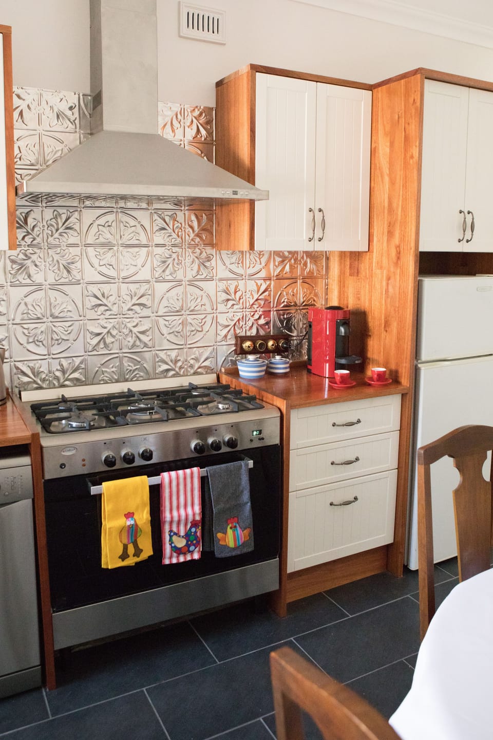 Detail of kitchen cooking facilities