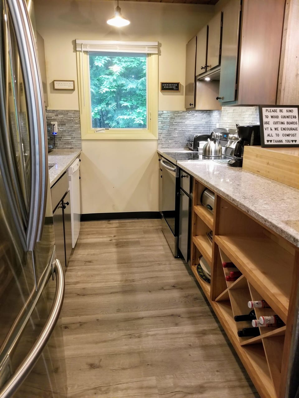 Lots of pantry & wine storage