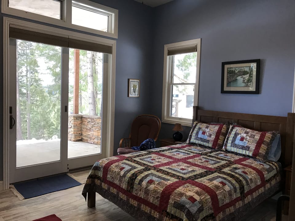 New queen bed and mattress make for a comfortable night's sleep.  