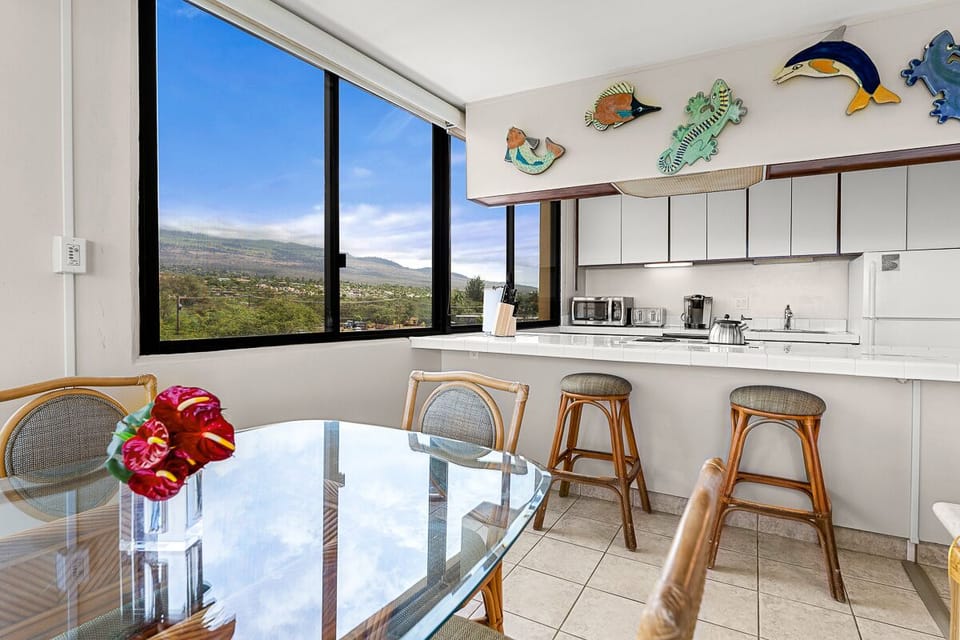 Views to the east from the kitchen.