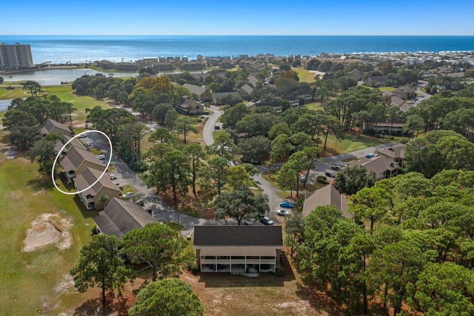 Aerial view of community