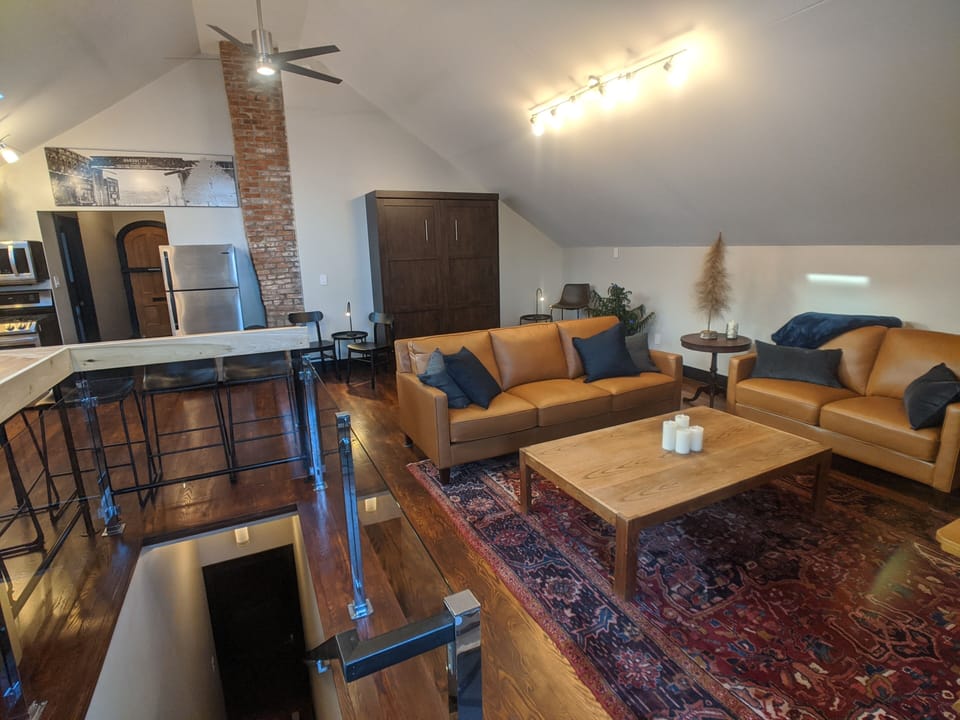 Living/dining: Open living space, upper level