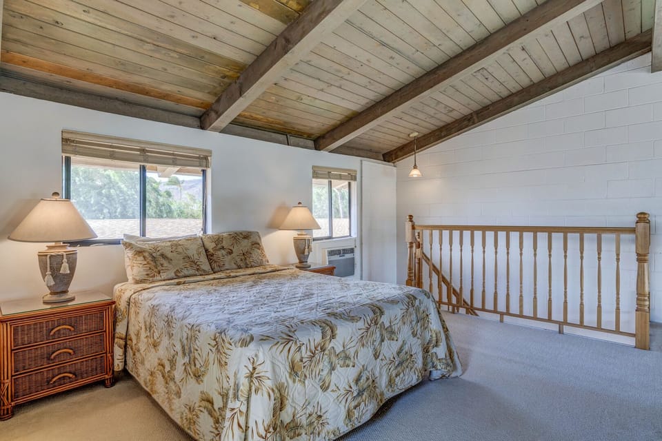 Lofted second bedroom