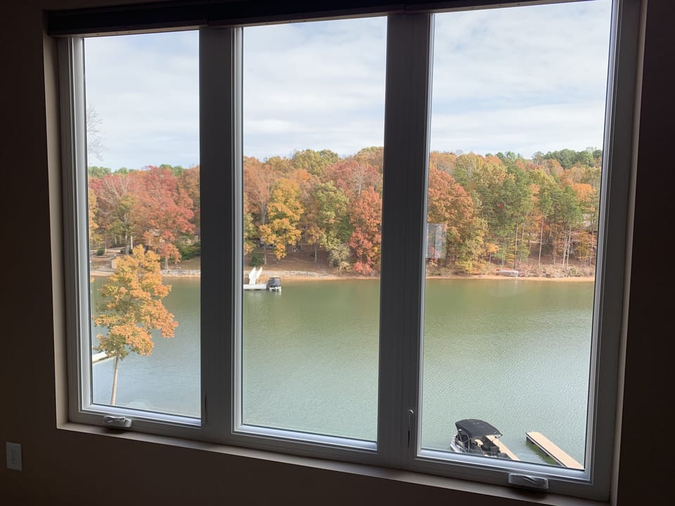 Living room views in the fall.  