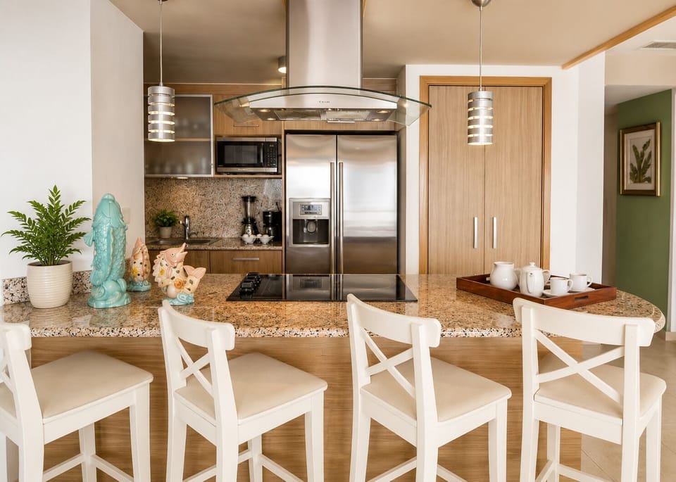 full kitchen includes washer and dryer.