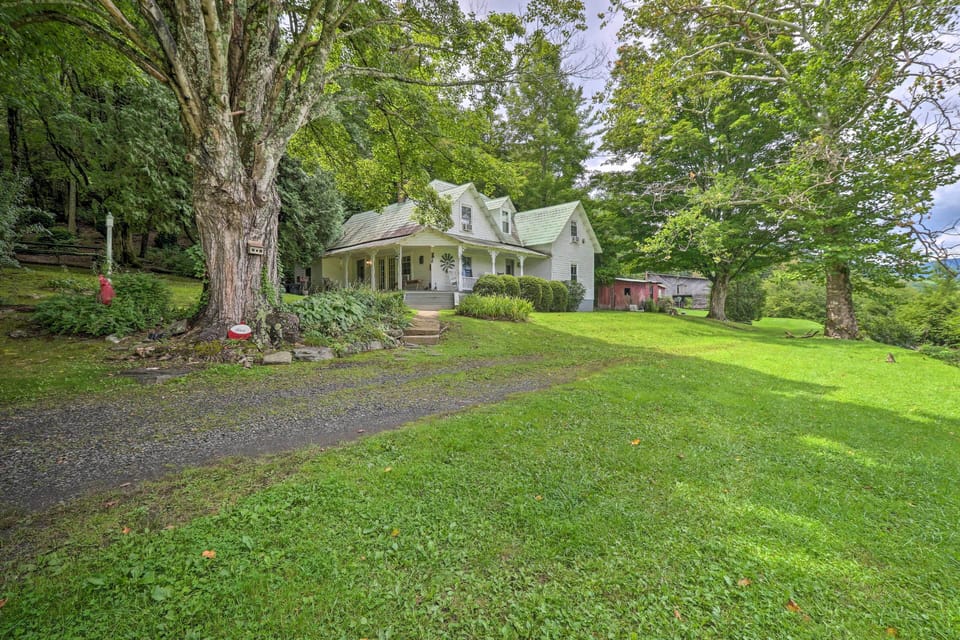 Exterior | Spacious Yard | Charcoal Grill