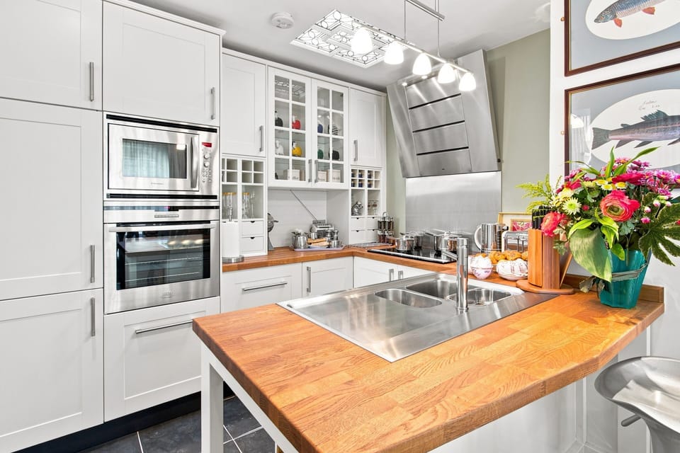 kitchen - well equipped with quality AEG appliances