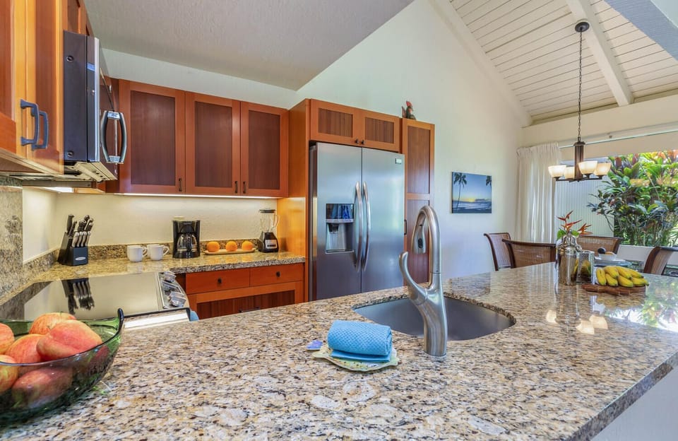 All stainless steel appliances in this updated kitchen