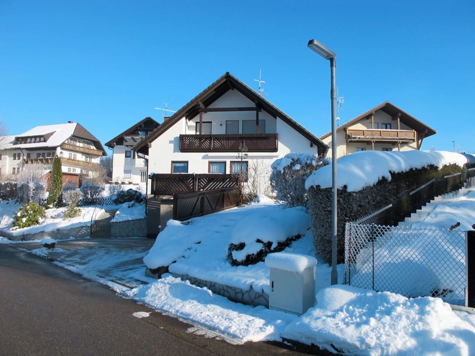 Snow, Winter, Blue, Property, House, Home, Freezing, Residential Area, Sky, Town