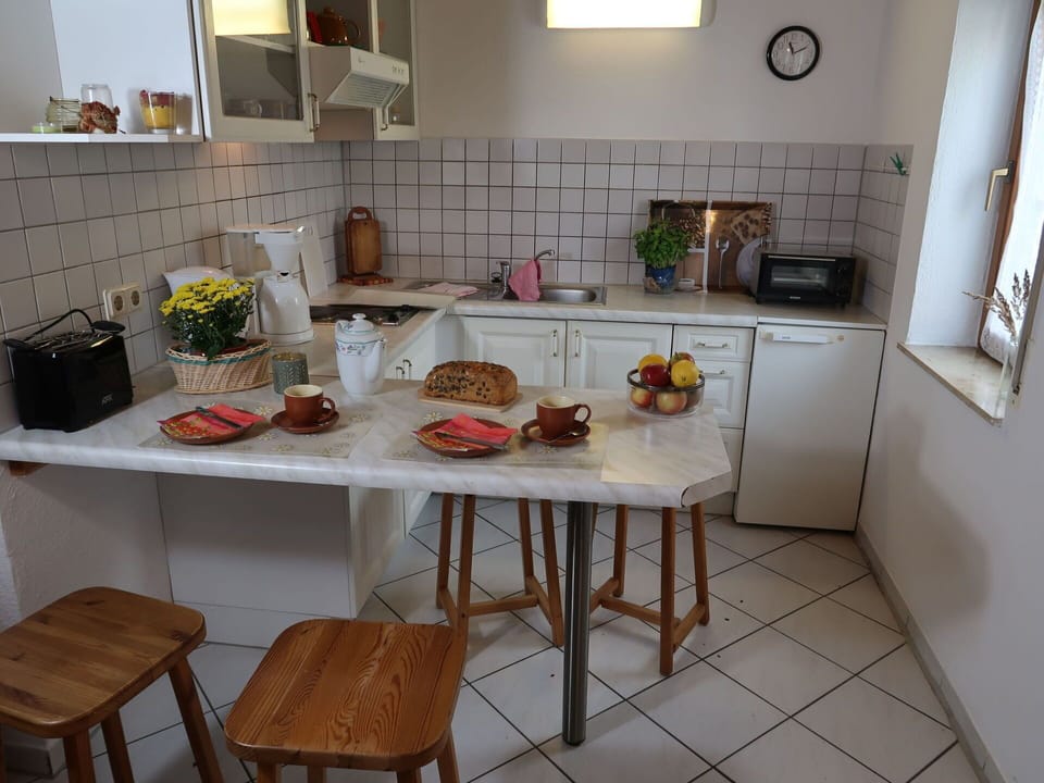 Furniture, Countertop, Cabinetry, Food, Tap, Table, Kitchen, Floor, Sink, Plumbing Fixture
