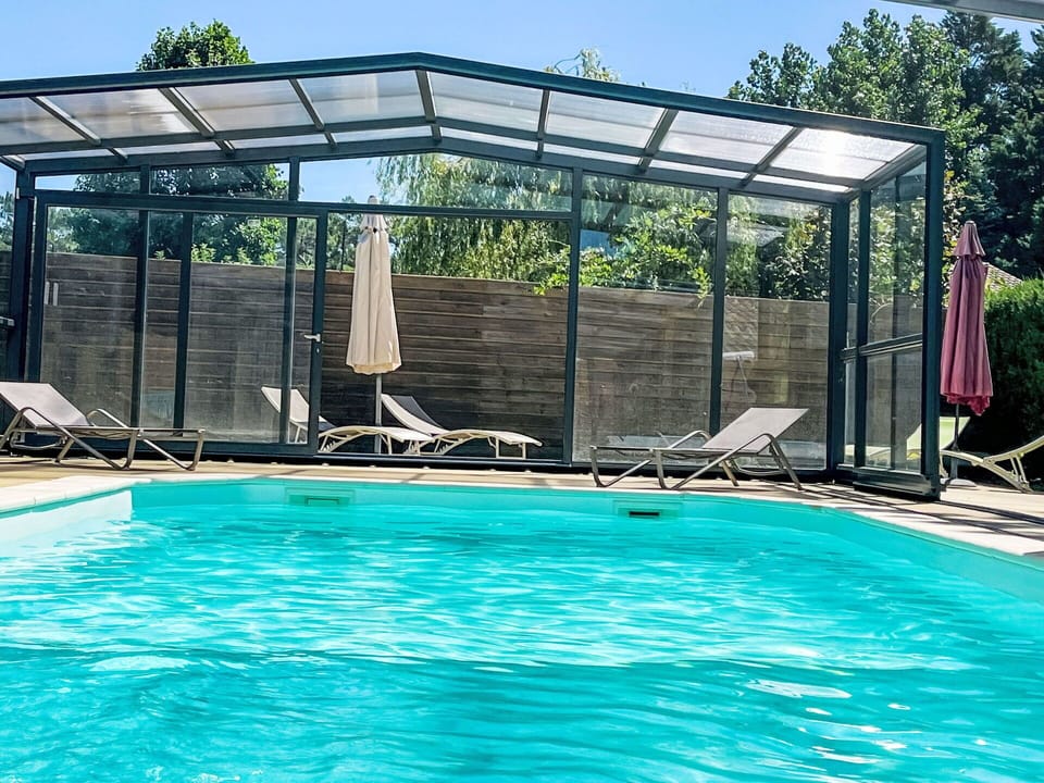Swimming Pool, Composite Material, Shade, Outdoor Furniture, Metal, Outdoor Structure, Garden, Design, Landscaping, Yard