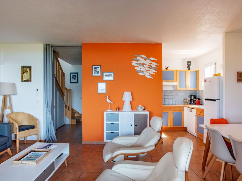 Furniture, Table, Building, Comfort, Chair, Azure, Orange, Interior Design, Lamp, Wood