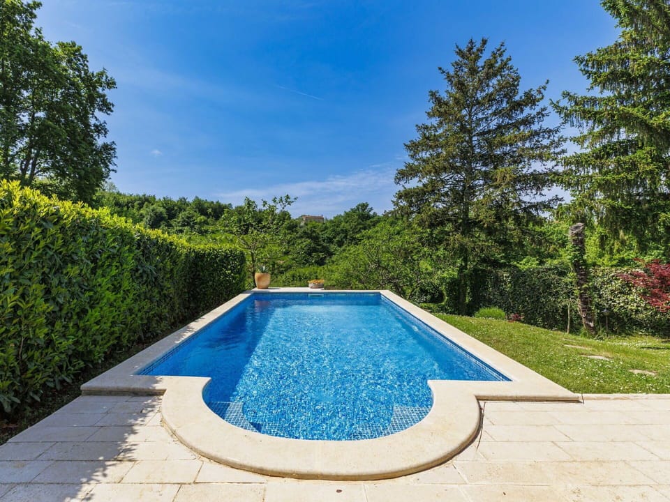 Blue, Swimming Pool, Composite Material, Water Feature, Garden, Landscaping, Tile, Design, Flagstone, Resort