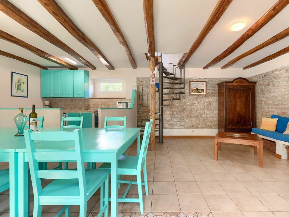 Table, Furniture, Property, Blue, Wood, Interior Design, Chair, Shelf, Flooring, Floor