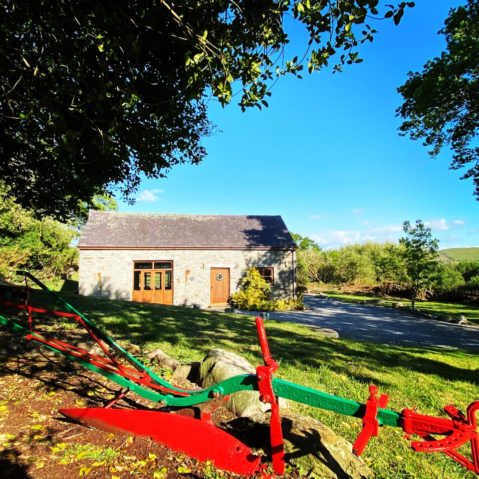 Secluded, private, peaceful ... idyllic. Ample free parking. Front view.