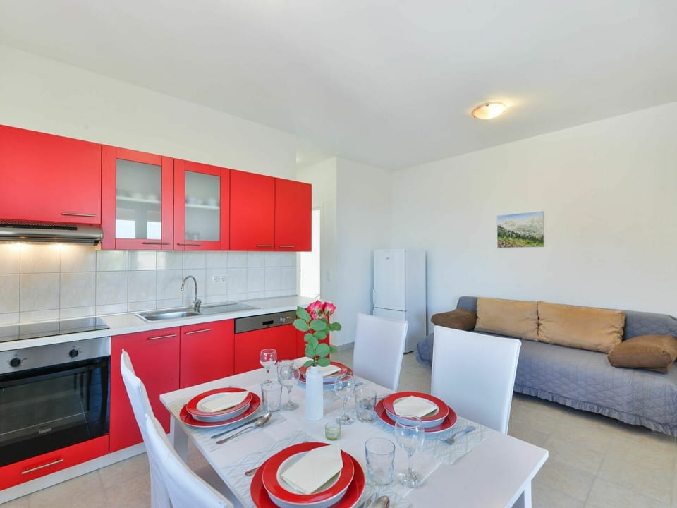 Cabinetry, Countertop, Furniture, Tap, Table, Sink, Plumbing Fixture, Orange, Interior Design, Architecture