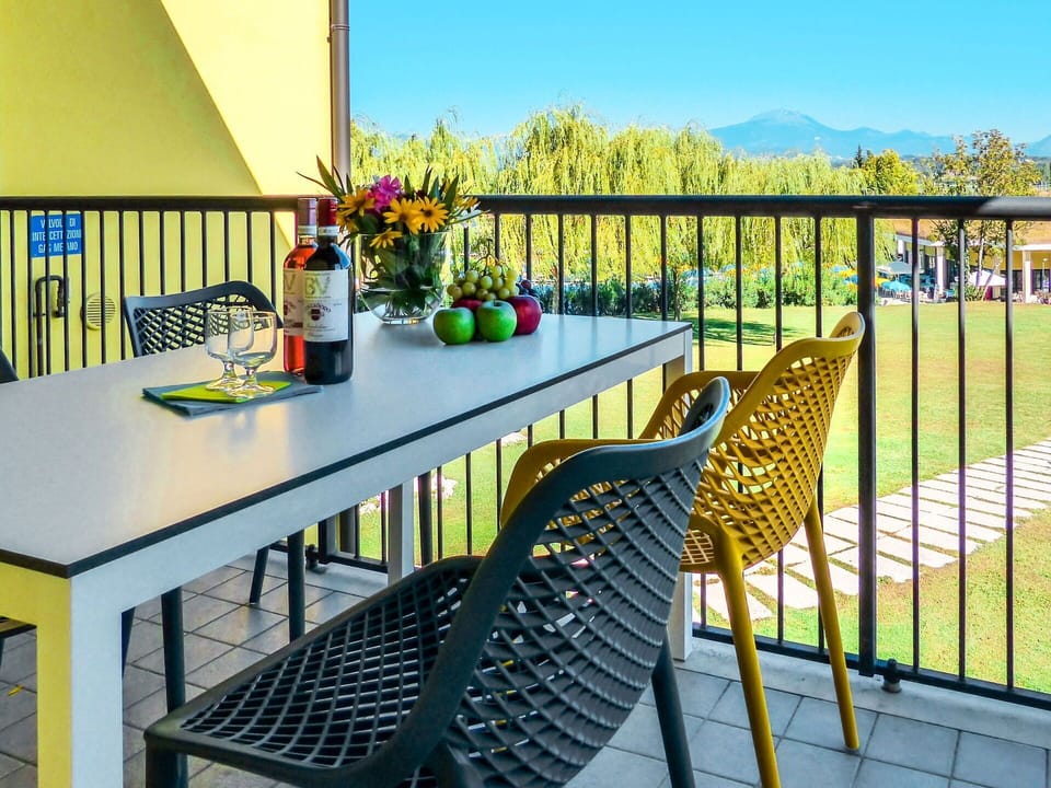 Table, Flower, Furniture, Sky, Plant, Flowerpot, Blue, Outdoor Table, Chair, Interior Design