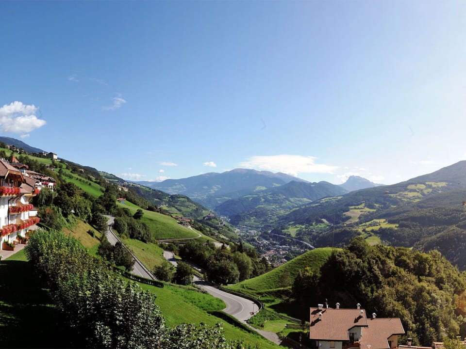 Sky, Cloud, Mountain, Plant, Natural Landscape, Tree, Highland, House, Slope, Building