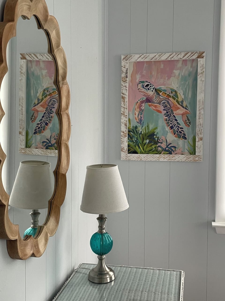 Small details throughout the cottage add to the coastal charm.