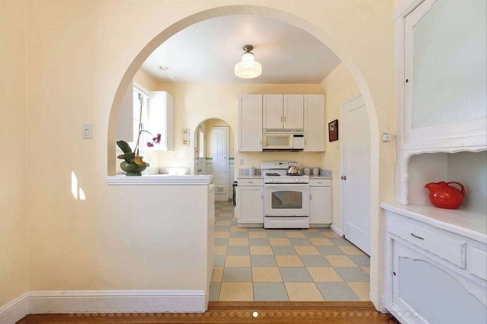 View from breakfast area into kitchen