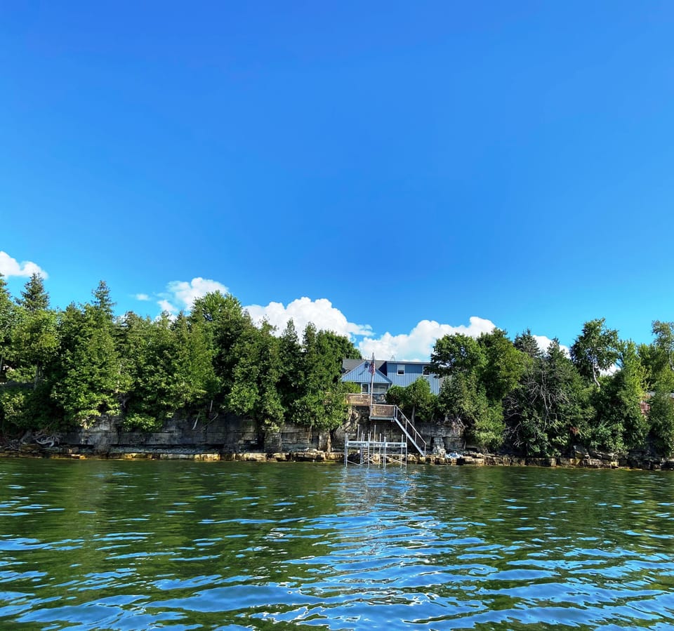 View from water; NO DIVING!