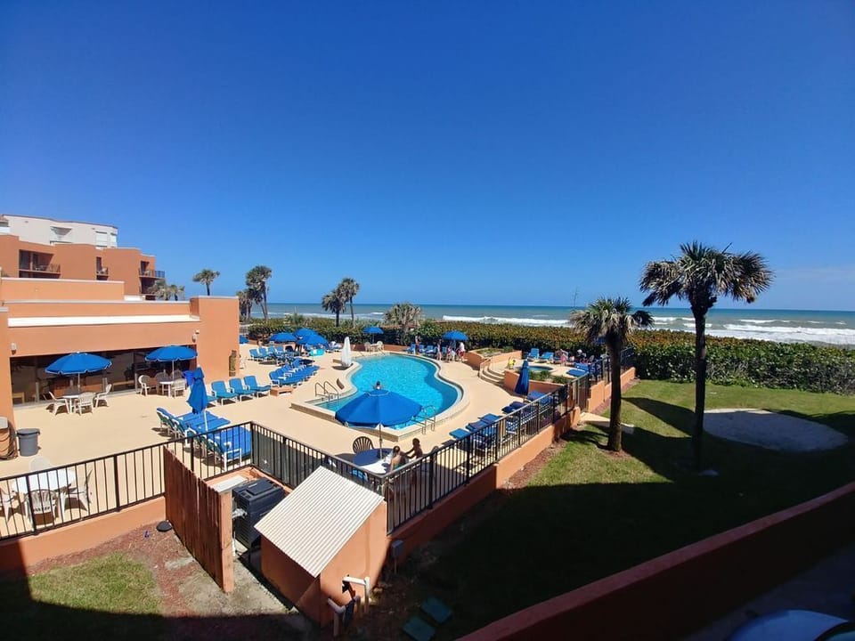 View of pool and beach 
