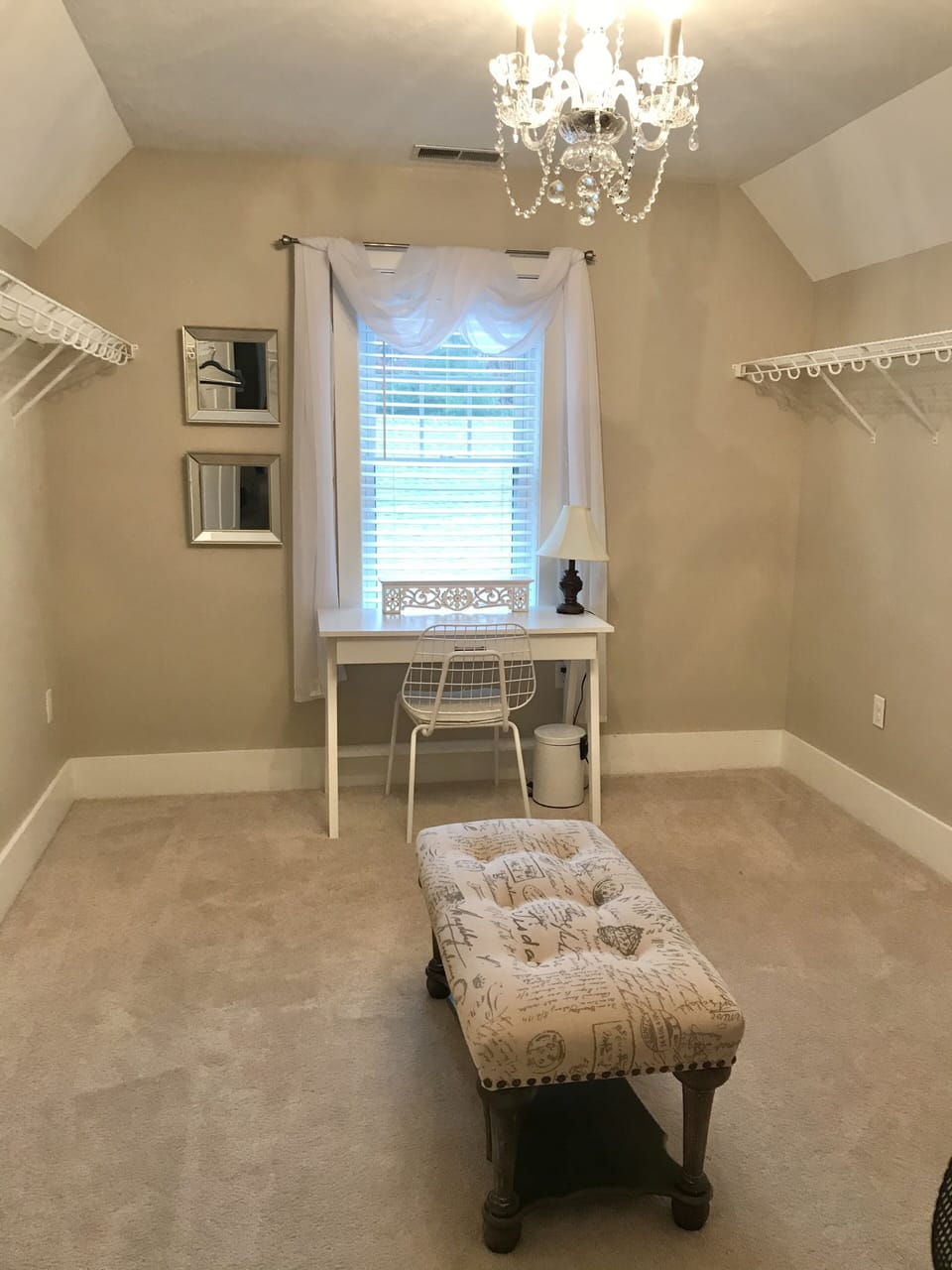 Second floor master clothest  with desk /makeup 