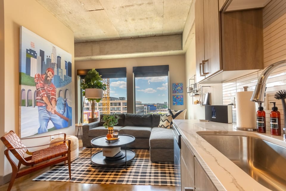 Escape the confines of a hotel with this fully-furnished kitchen.