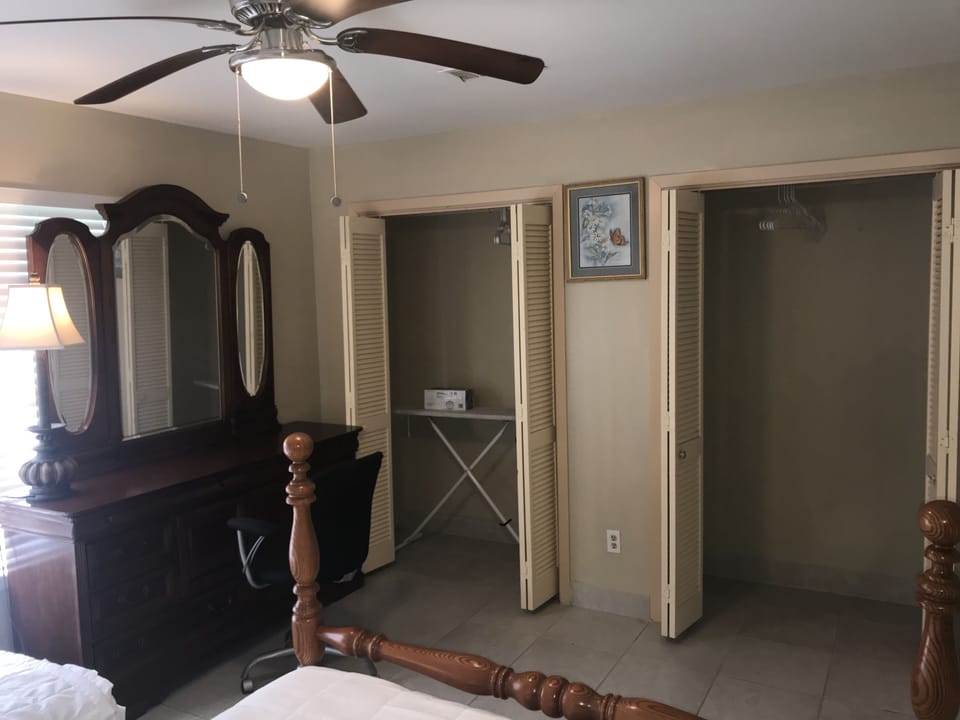 Big dresser and double closet