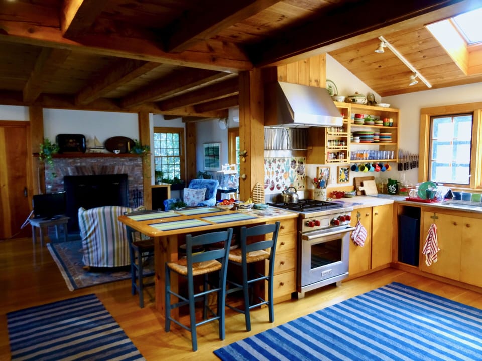 Fully equipped Kitchen, facing South, looking into Family room