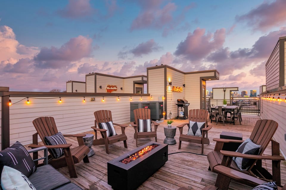 Rooftop with Fire Pit