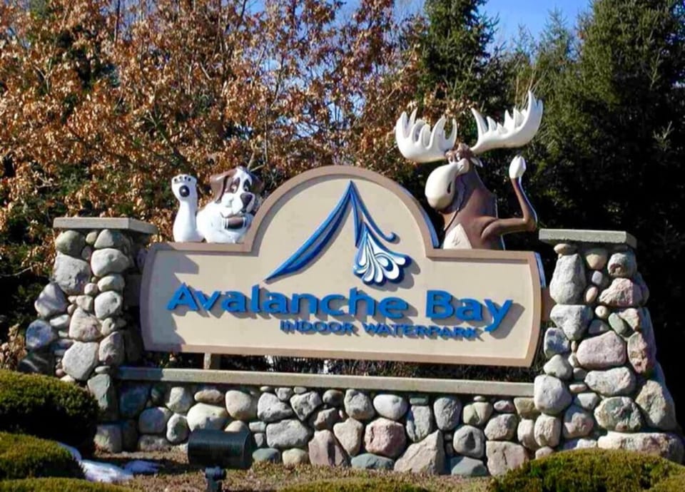 Avalanche Bay water park less than a 5 minute walk