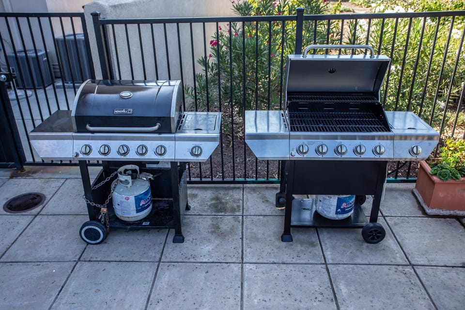 Grill up a meal in the shared BBQ area.