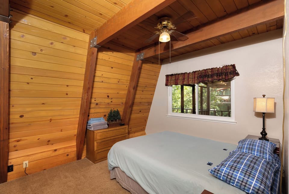 Bedroom 2 has a queen bed