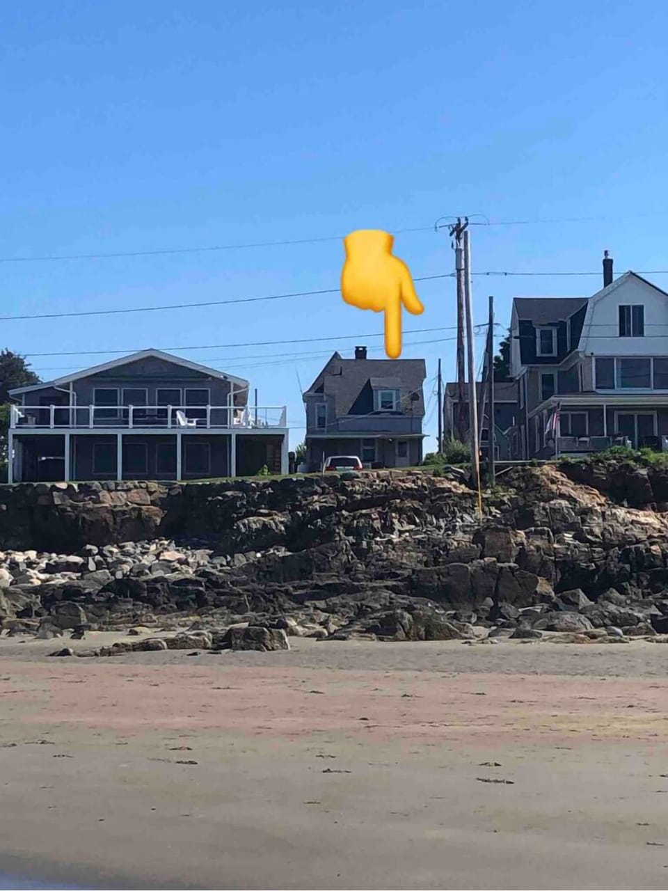View of house from beach