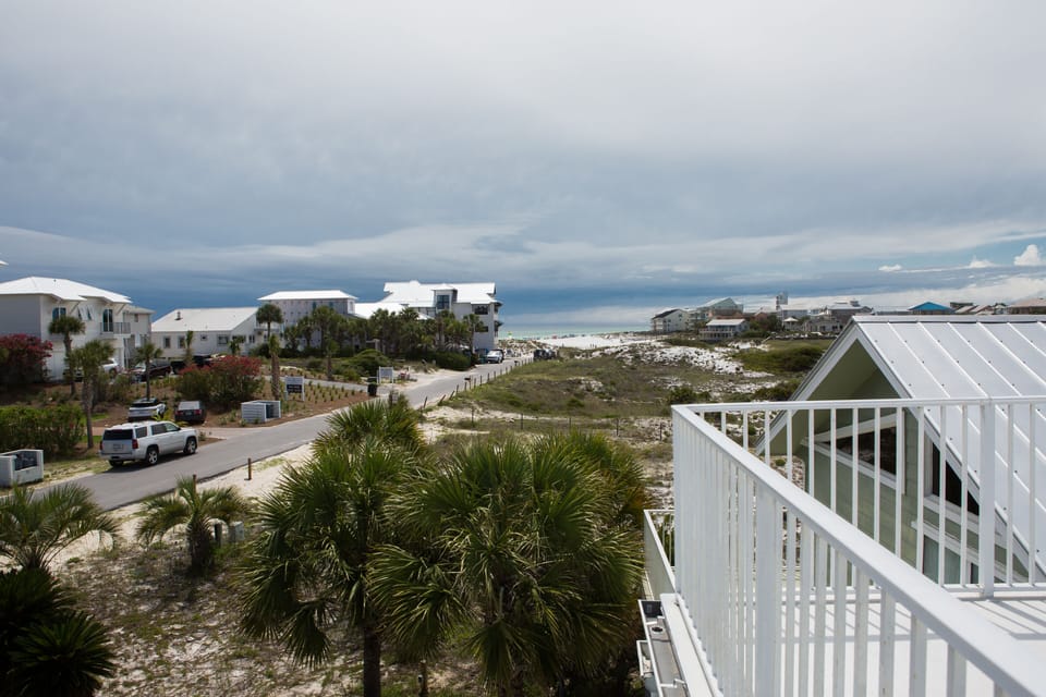 view of the beach from crows deck