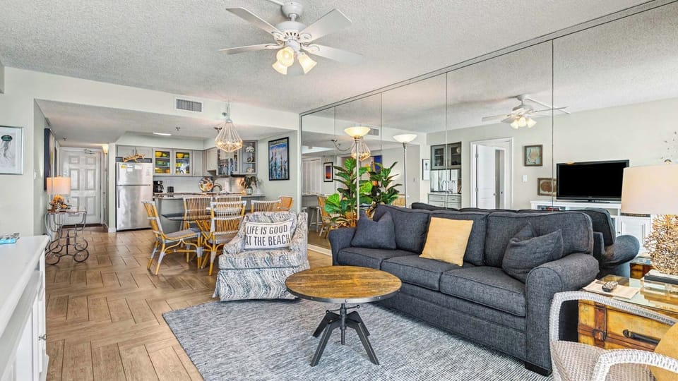 BeachCrest 804 - Newly updated living into dining & kitchen area