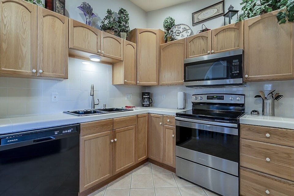 Cook with ease in the updated kitchen, fully equipped for delicious, home-style meals