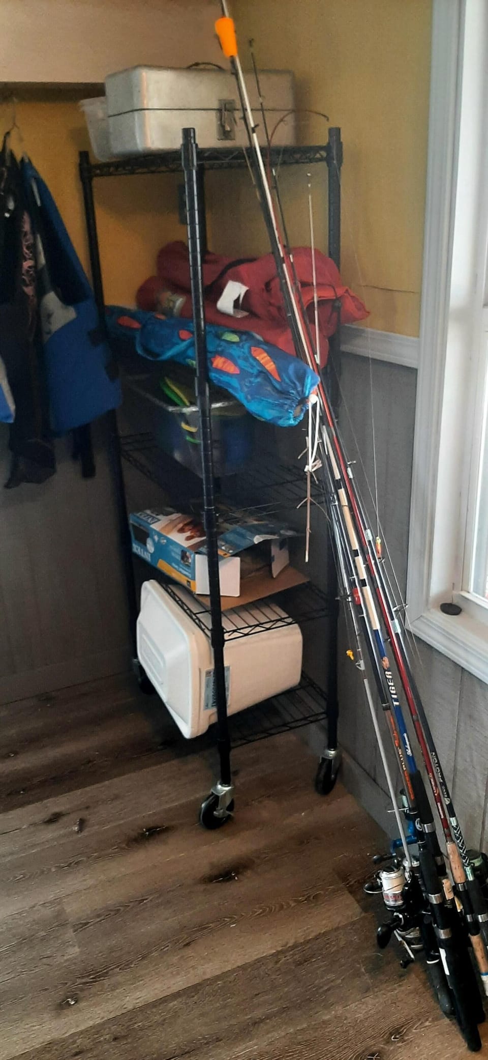 Fishing gear and some beach stuff available