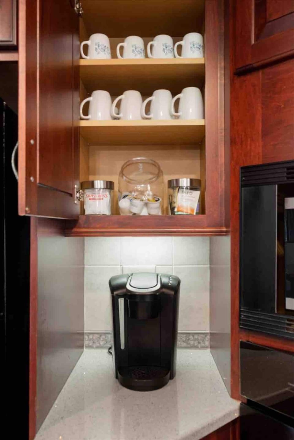 Keurig and coffee provided 