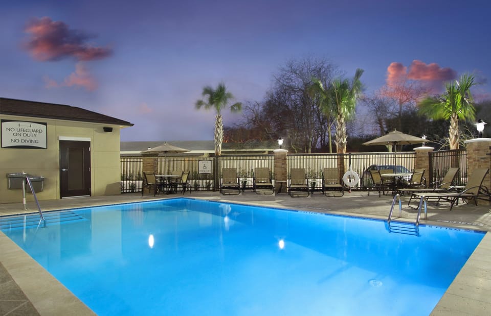 Take a dip in the pool.