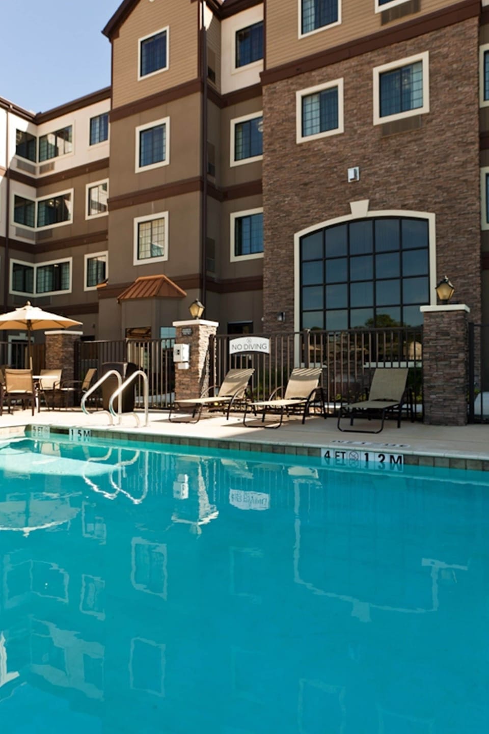 Lounge around the outdoor pool.