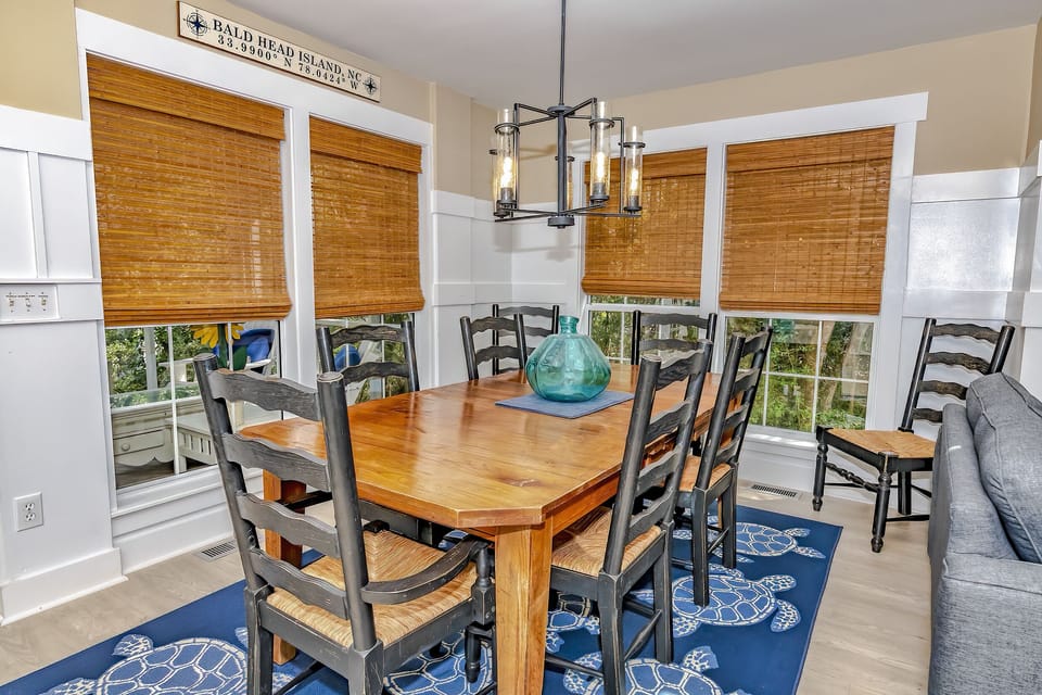Dining table seats 8