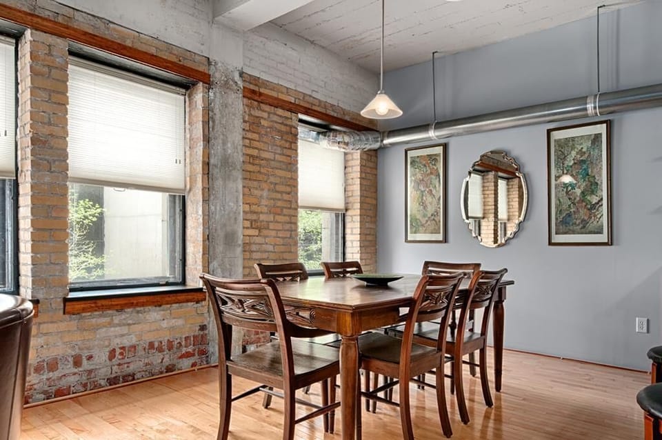 Natural sunlight baths the Colby Loft