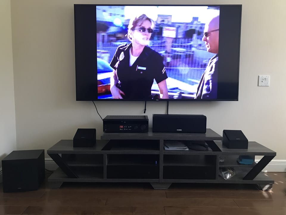 Media Room, 75" TV with ATMOS surround sound