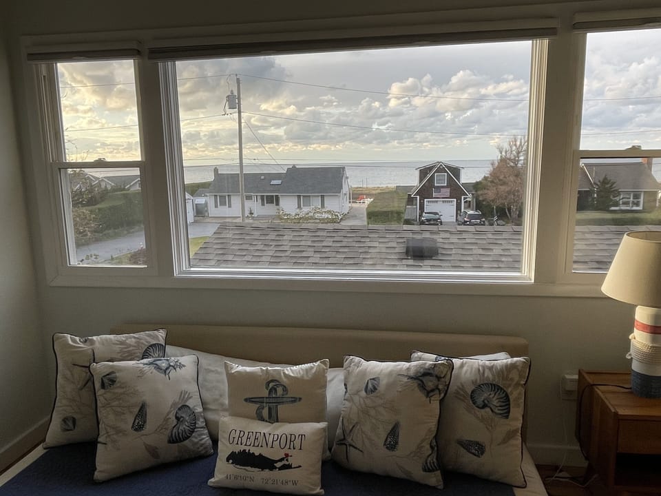 View to water from second floor master bedroom.